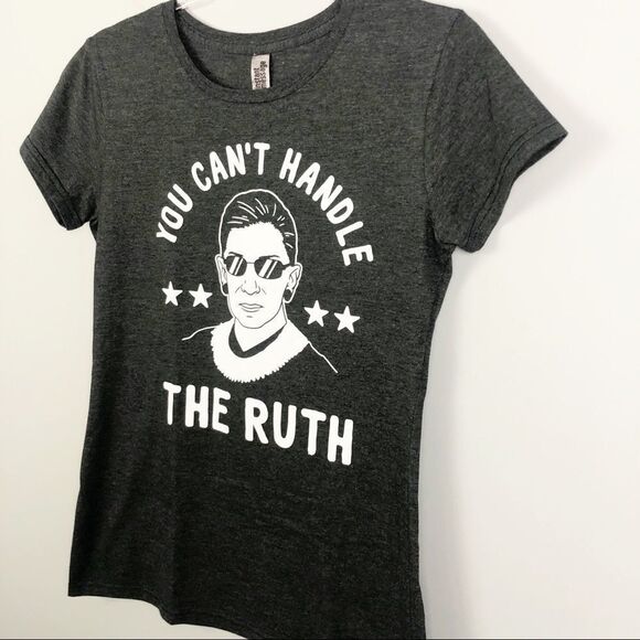 RBG Ruth Bader Ginsburg RARE Womens Gray Tee Small - Picture 2 of 8